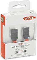 Ednet 84140 SATA-kabel 0,3 m SATA 7-pin Rood