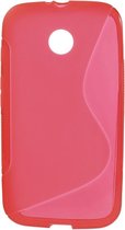 Motorola Moto E TPU Case S-Shape Rood