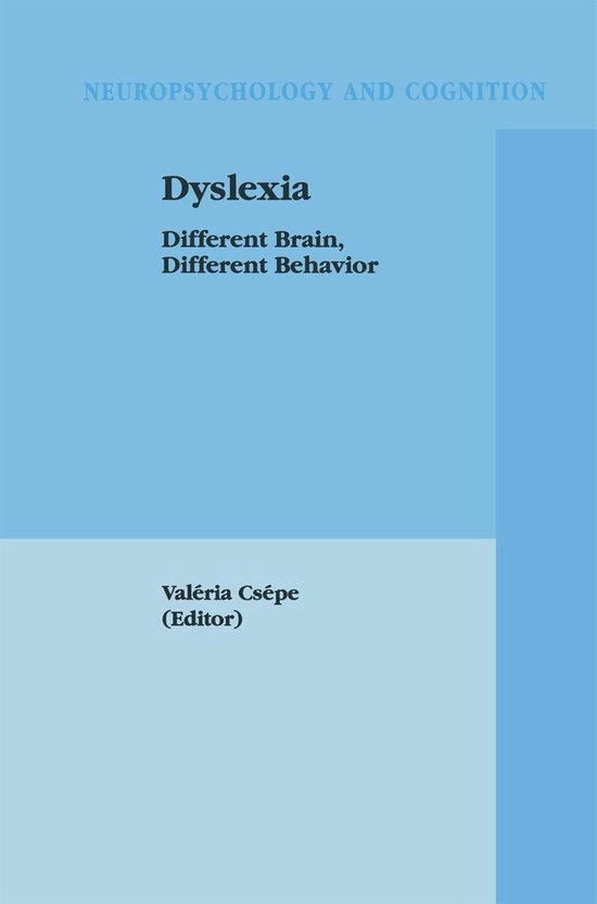 Neuropsychology and Cognition 22 - Dyslexia - cover
