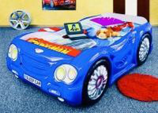 Kinder auto bed blauw (in 4 kleuren) | bol.com