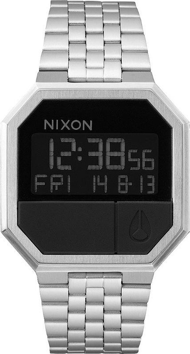 Nixon Re-Run SS Black - Horloge A158000 - Staal