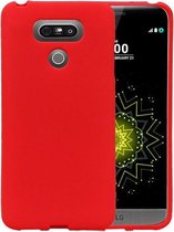 BestCases.nl Rood Zand TPU back case cover hoesje voor LG G6