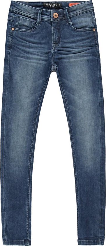 Cars Jeans Jongens Jeans DAVIS super skinny fit - Dark Used - Maat 152