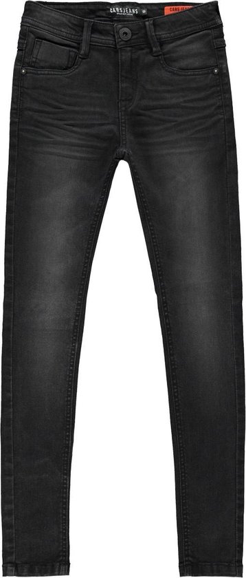 Cars Jeans Jongens Jeans DAVIS super skinny fit - Black Used - Maat 134