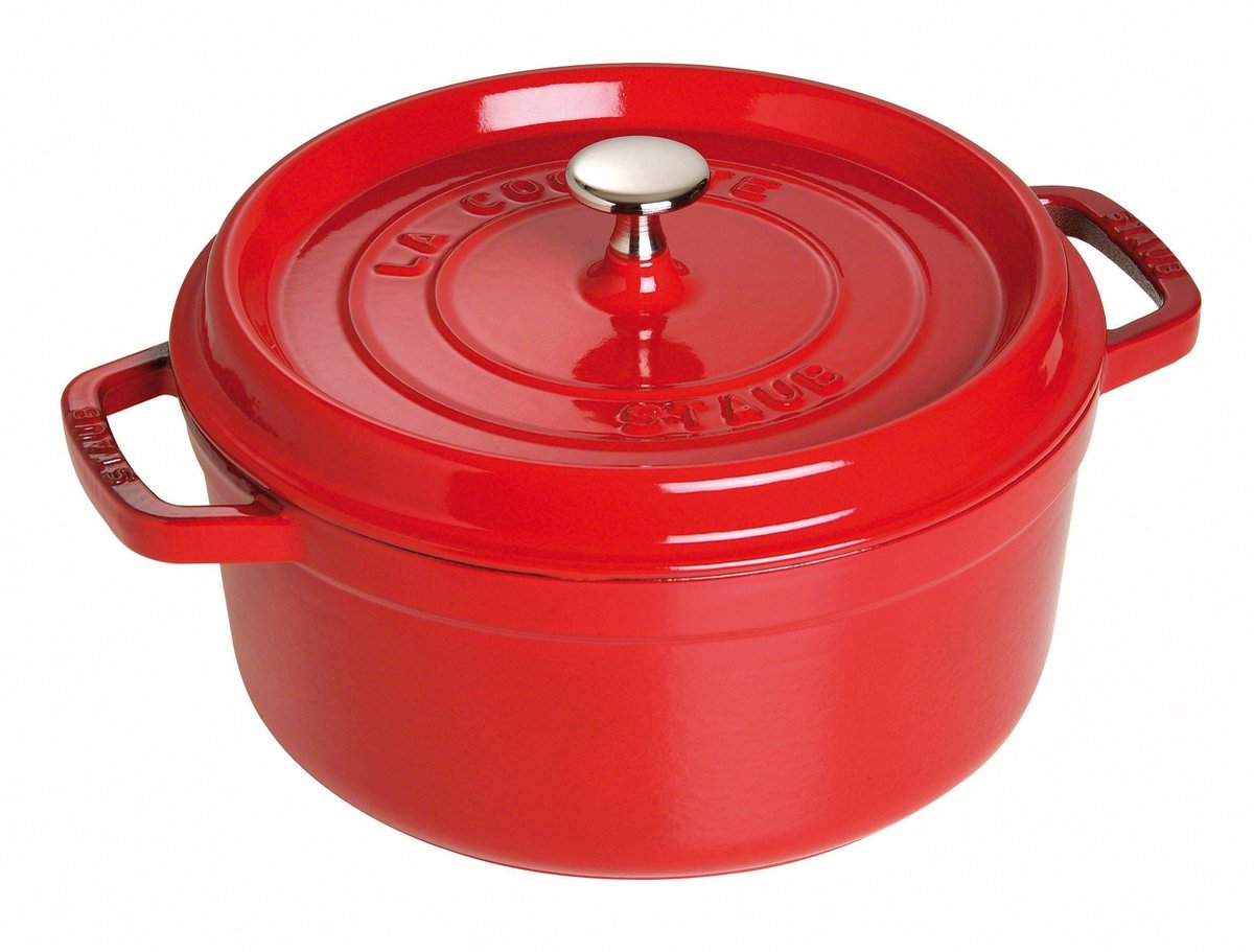 Staub Ronde Stoof-/Braadpan 26 cm Kers