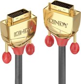 LINDY DVI Aansluitkabel DVI-D 24+1-polige stekker, DVI-D 24+1-polige stekker 2.00 m Grijs 36202 DVI-kabel