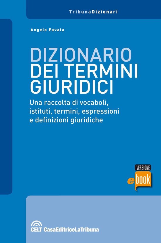 Dizionario dei termini giuridici - cover