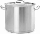 Hendi Kookpan met deksel ''Budget Line'' 32 Liter - Ø40x(H)26cm
