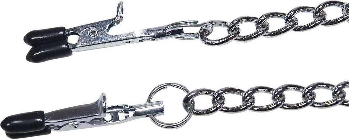 SM – pinces à tétons en métal avec chaîne en acier, pinces à seins,  stimulateur de Clitoris