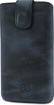 Bouletta Lederen iPhone X / Xs insteekhoesje - Case - Antic Blue