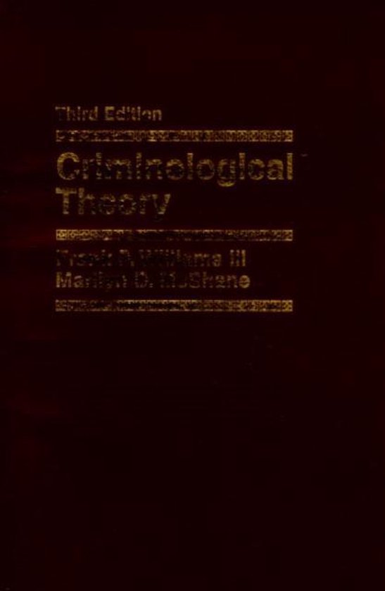 Criminological Theory - cover