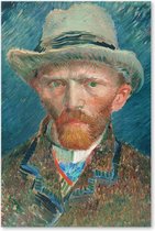 Graphic Message - Schilderij op Canvas - Vincent van Gogh - Zelfportret - Print