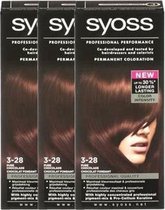 Syoss Color Fashion 3-28 Pure Chocolade Voordeelverpakking