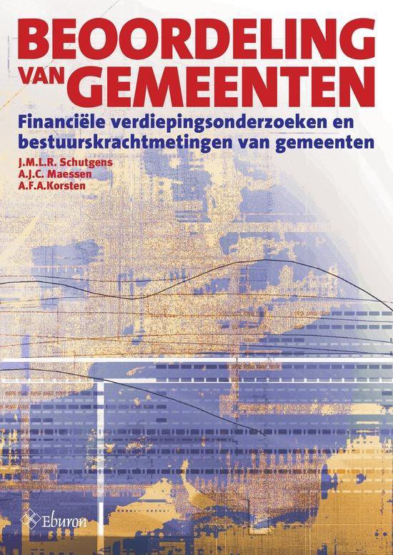 Cover van het boek 'Beoordeling van gemeenten' van J.M.L.R. Schutgens en A.J.C. Maessen