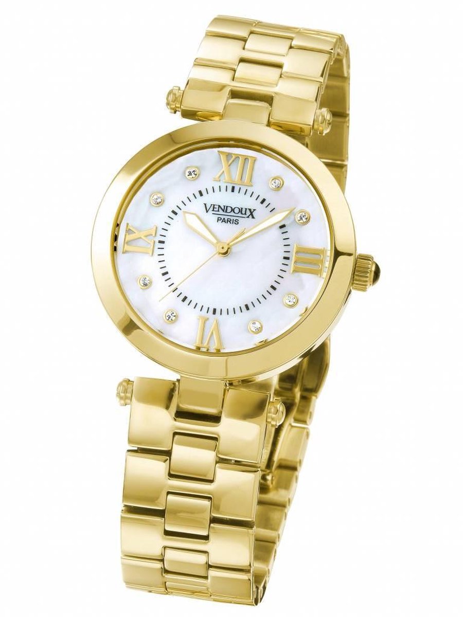 VENDOUX The Orsay Gold/Pearl MD11573-12 - Horloge - Dames - Goudkleurig - Ø  35mm | bol.com