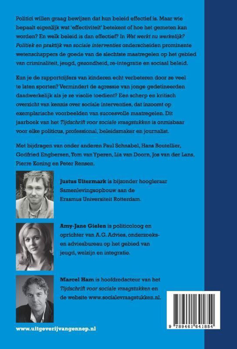 Wat werkt nu werkelijk - back cover