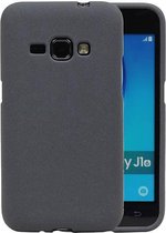 Sand Look TPU Hoesje voor Galaxy J1 2016 J120F Grijs