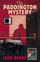 Boekomslag van 'The Paddington Mystery' door John Rhode. Een man ligt op bed, zijn schaduw zichtbaar op de muur.