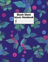 Blank Sheet Music Notebook