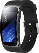 YONO Siliconen Bandje - Samsung Gear Fit 2 – Zwart