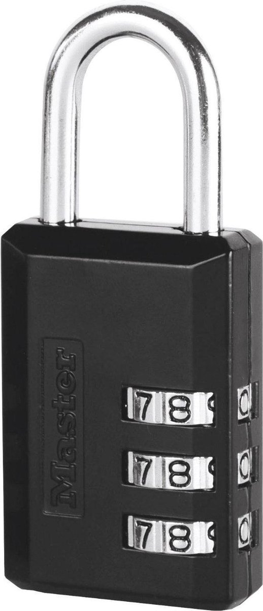 MasterLock 3-cijferig hangslot met vinyl bescherming 30mm, 647EURD