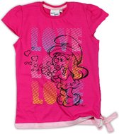 Smurfen shirt maat 116/122 Roze