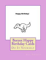 Borzoi Happy Birthday Cards