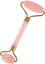 Luxe Rose Quartz Jade Roller Gezichtsmassage Roller - roze