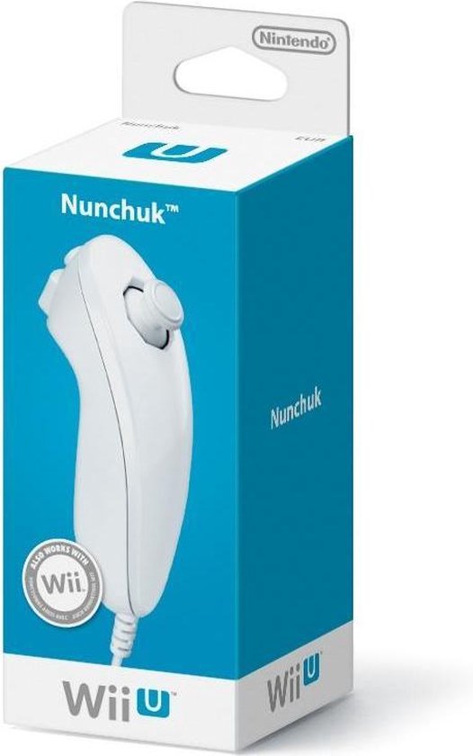 Nintendo Nunchuk Controller Wit (Wii + Wii U)