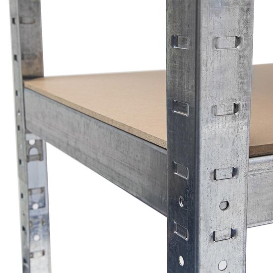 Relaxdays Étagère à charge lourde, 5 niveaux, HLP 180x100x30 cm, supporte jusqu’à 1250 kg, cave