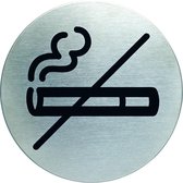 Pictogram "Verboden te Roken" - RVS - Ø 83 mm