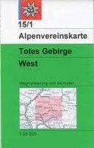 DAV Alpenvereinskarte 15/1 Totes Gebirge West 1 : 25 000 Wegmarkierungen und Skitouren