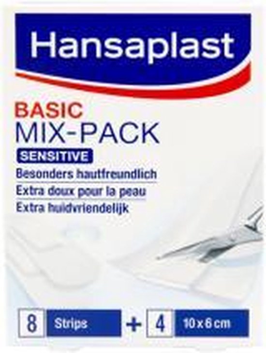 Hansaplast Mix-pack - 8 strips en 4*10*6 cm - Pleisters | bol.com
