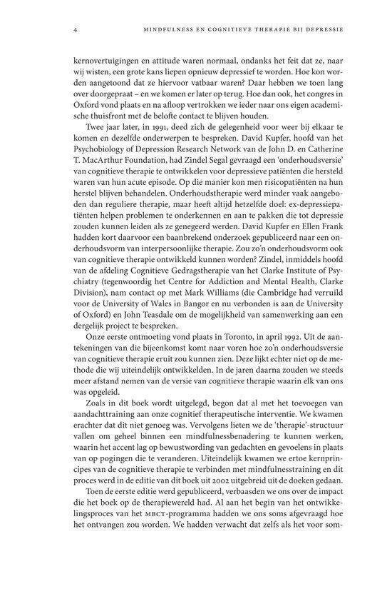 Mindfulness en cognitieve therapie bij depressie