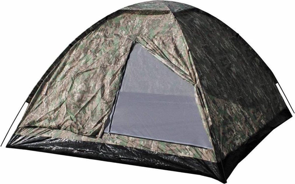 Mfh Tent 'Monodom' 3 Personen Operation 210X210X130 Cm - Operation-Camo Camouflage/ Camouflage - 3 Persoons