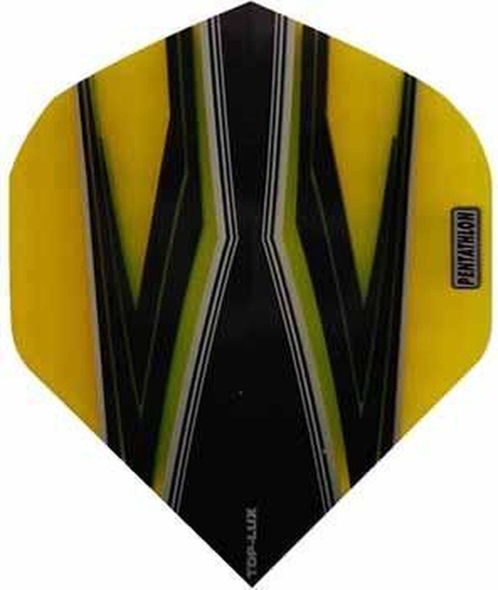 ABC Darts - Dart Flights Pentathlon - Spitfire Z geel - 10 sets
