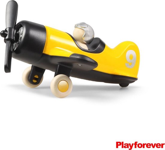 Playforever Mimmo Aeroplane Yellow bol