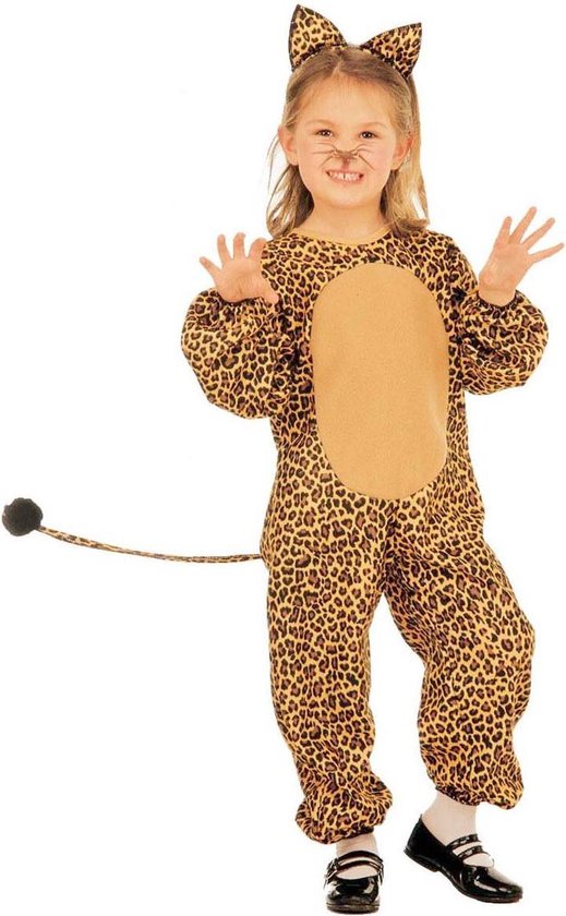 - en bruin luipaard kostuum voor kinderen - 104 (2-3 jaar) | bol.com