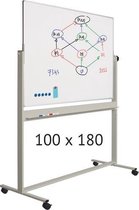 Verrijdbaar whiteboard | 100 x 180 cm