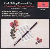 C.P.E. Bach: Six Sonatas for Flute and Continuo (The Earlier Sonatas)