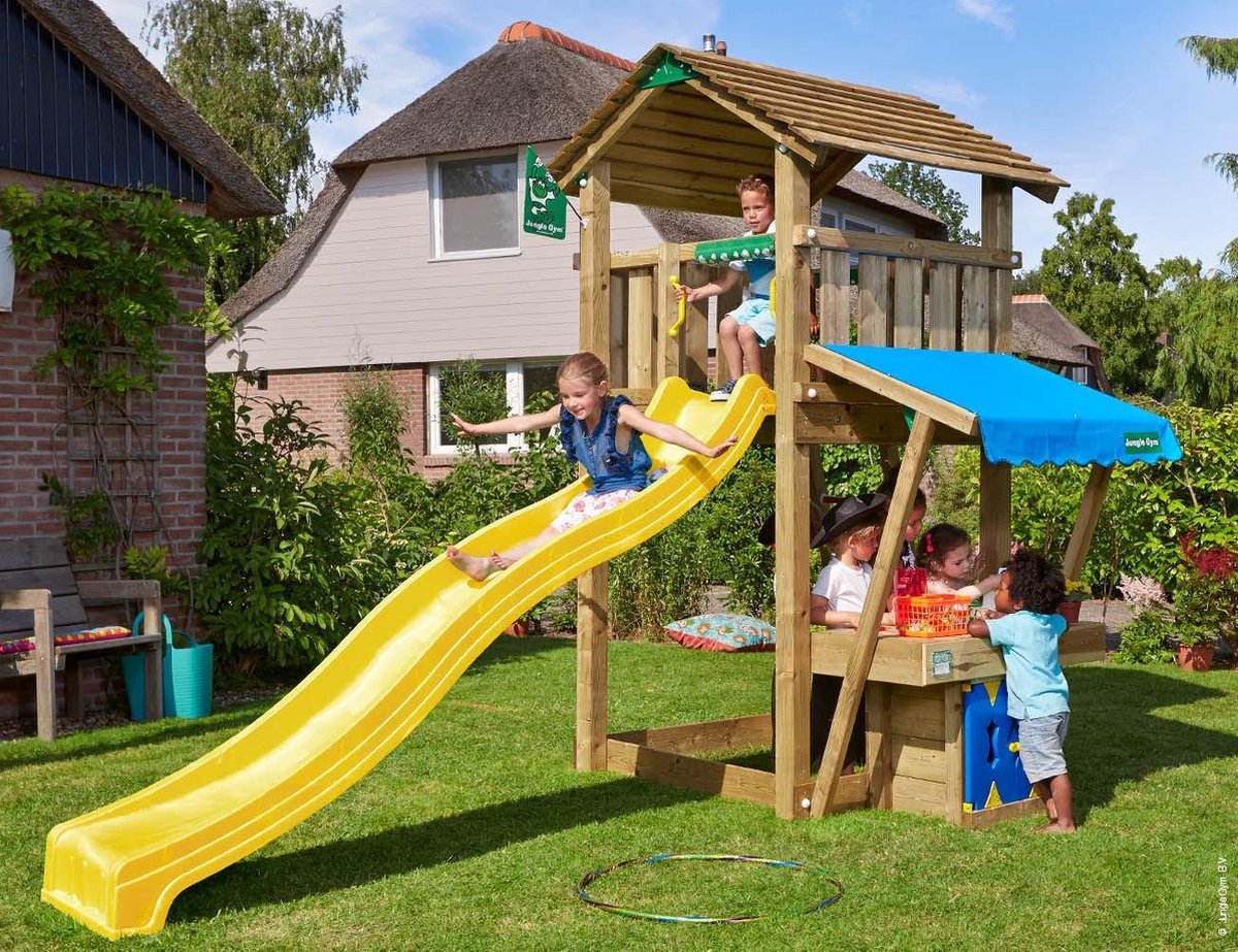 Jungle Gym Cottage Mini Market Houten Speeltoestel voor