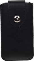 BestCases.nl Huawei Honor 4C - Universele Luxe Leder look insteekhoes/pouch - Zwart Medium