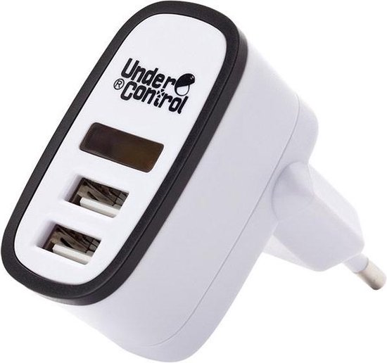 Under Control Oplader 2 X USB ingang Wit