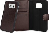 XQISIT Wallet Case Eman - Samsung Galaxy S6 Hoesje - Bruin