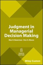 Judgment in Managerial Decision Making