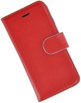 Pearlycase® Samsung Galaxy S8 Plus Hoesje Handgemaakt Echt Leder Wallet Bookcase Rood Effen