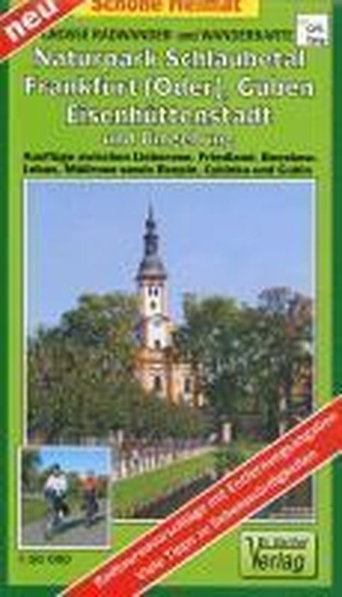 Große Radwander- und Wanderkarte Naturpark Schlaubetal, Fra ... - cover