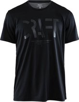 Craft Eaze Ss Craft Mesh Tee M Sportshirt Heren - Black