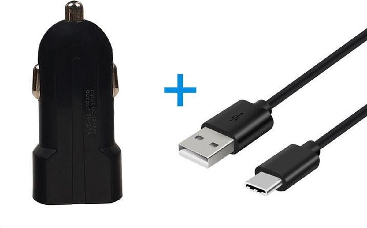 BestCases.nl Universele 2 Ampere type-C Poort Autolader USB-C 3.1 voor Huawei P9