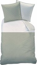 Matt & Rose Tendance Ceramique Kaki - Dekbedovertrek - Eenpersoons - 140 x 200 cm - Groen